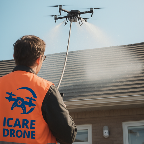 icare drone action Icare Drone nettoie vos toitures
