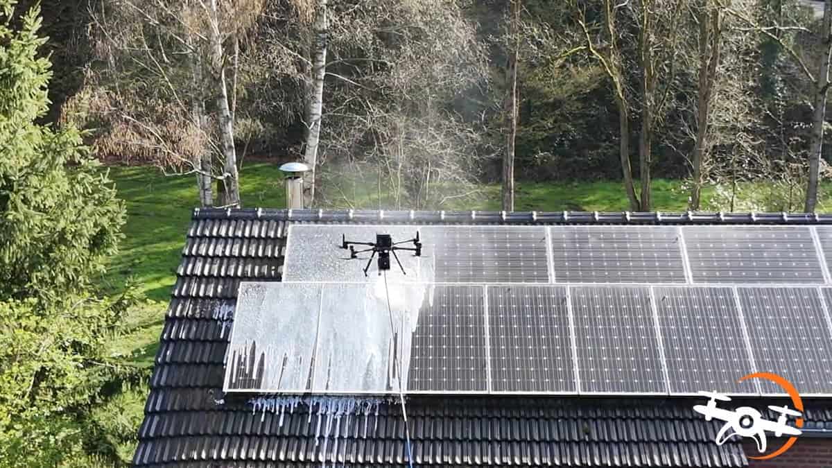 Nettoyage panneaux solaires à Saive, à côté d&rsquo;Herstal (vidéo)