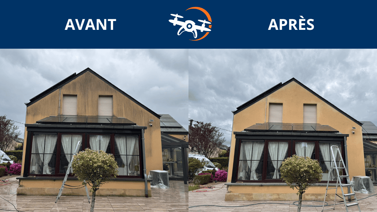 Nettoyage de façade à Arlon : un avant/après choquant !
