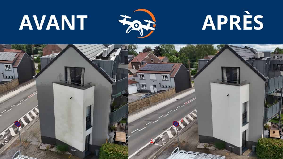 Nettoyage de façade d’une copropriété à Fernelmont