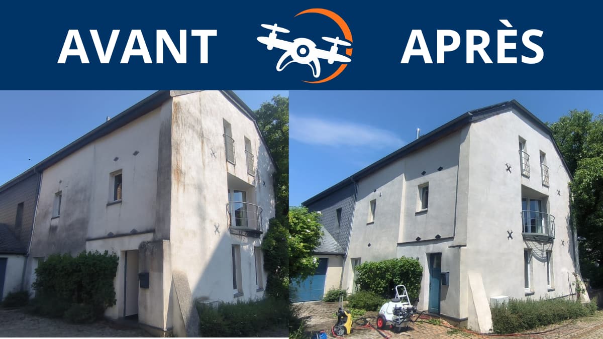Nettoyage de façade à Nobressart, près d’Arlon