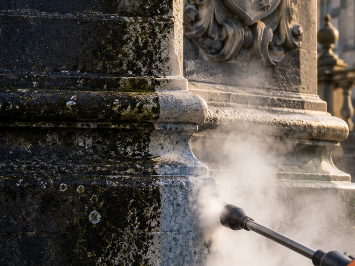Nettoyage vapeur est une solution idéale pour les monuments historiques